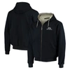 DUNBROOKE DUNBROOKE NAVY SEATTLE SEAHAWKS CRAFTSMAN THERMAL-LINED FULL-ZIP HOODIE