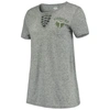 CONCEPTS SPORT CONCEPTS SPORT GRAY PORTLAND TIMBERS PODIUM LACE UP T-SHIRT