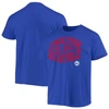 Junk Food Men's Royal Philadelphia 76ers Positive Message Enzyme Washed T-shirt In Royal