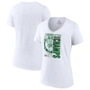 Fanatics Branded White Boston Celtics 2022 Eastern Conference Champions Plus Size Locker Room V-neck In White