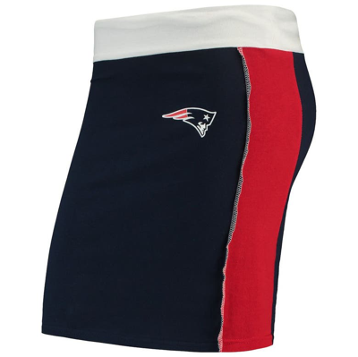 Refried Apparel Navy New England Patriots Sustainable Short Skirt