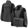 Wear By Erin Andrews Charcoal Chicago White Sox Packable Half-zip Jacket In Charcoal