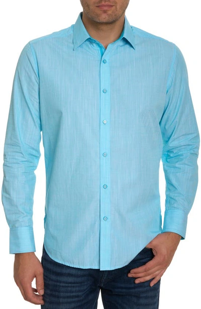 Robert Graham Stingray Long Sleeve Button Down Shirt In Light Blue