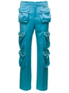 Blumarine Cargo Raso In Light Blue