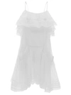 Isabel Marant Étoile White Mini Dress With Broderie Anglaise In Cotton Woman In White