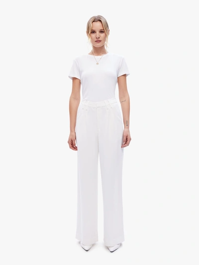 Sprwmn Pleated Trouser Trousers In White