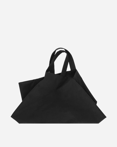 Comme Des Garcons Black Large Nylon Canvas Bag In Black
