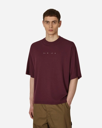 Stone Island Shadow Project Graphic T-shirt In Red