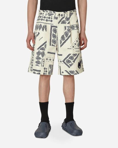 Moncler Bandana Print Shorts In White