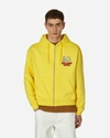 Sky High Farm Flatbush Printed Zipped Hooded Sweatshirt In Yellow