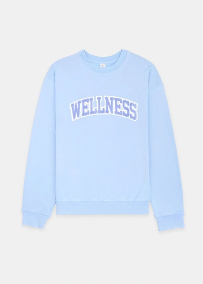 Sporty And Rich Boucle Wellness Sweatshirt In Grey