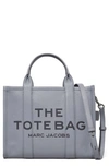 Marc Jacobs The Leather Medium Tote Bag In Wolf Grey