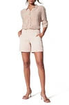 Spanx 6-inch Twill Shorts In Pale Pink