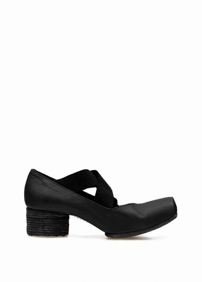 Uma Wang High Ballet Calf Shoe In Black