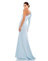 Mac Duggal One Sleeve Gown In Powder Blue