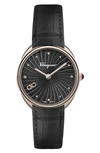 Ferragamo Cuir Watch In Rose Gold