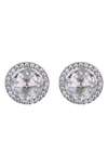 KATE SPADE BRIGHT IDEAS PAVÉ HALO CZ STUD EARRINGS