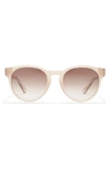 Ferragamo 52mm Tea Cup Sunglasses In Crystal Sand