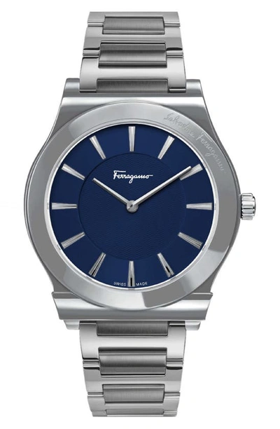 Ferragamo Salvatore  1898 Slim Bracelet Watch, 41mm In Stainless Steel