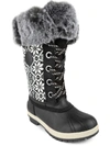 LONDON FOG Melton 2 Womens Faux Leather Cozy Mid-Calf Boots