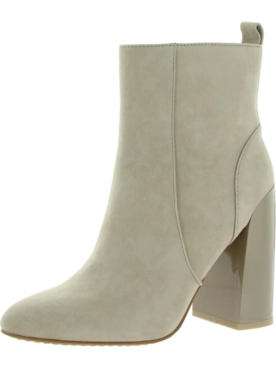 Vince Camuto Enverna Womens Suede Dressy Ankle Boots In Beige