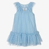 ANGEL'S FACE ANGEL'S FACE GIRLS BLUE HEARTS TULLE DRESS