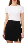 Halogen Shirttail Hem T-shirt In Bright White
