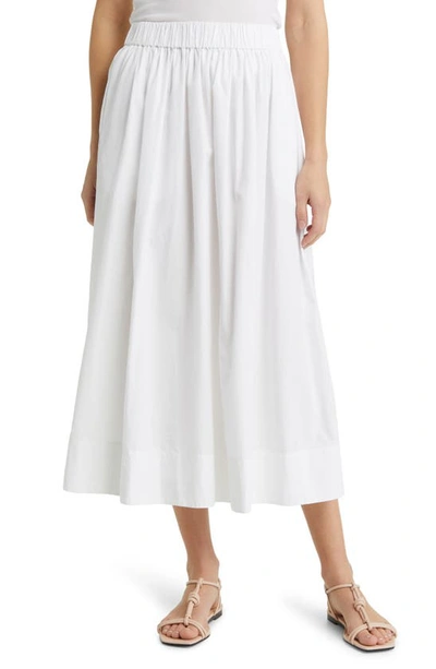 Nordstrom Signature Cotton Poplin Skirt In White ModeSens
