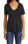 AG AG RELAXED COTTON U-NECK TEE