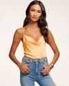 Ramy Brook Abigail Cowl Neck Tank Top In Peach