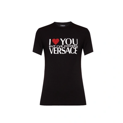 VERSACE PRINTED LOGO T-SHIRT