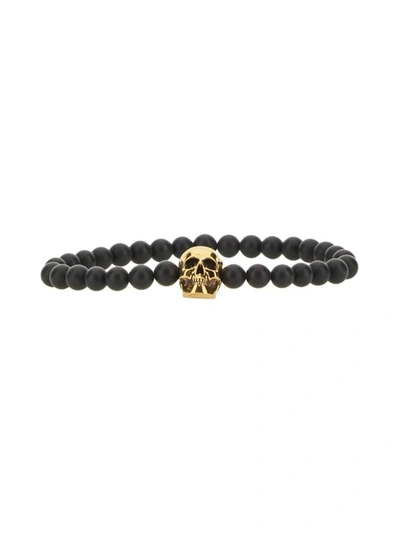 Alexander Mcqueen Skull Bracelet In Black