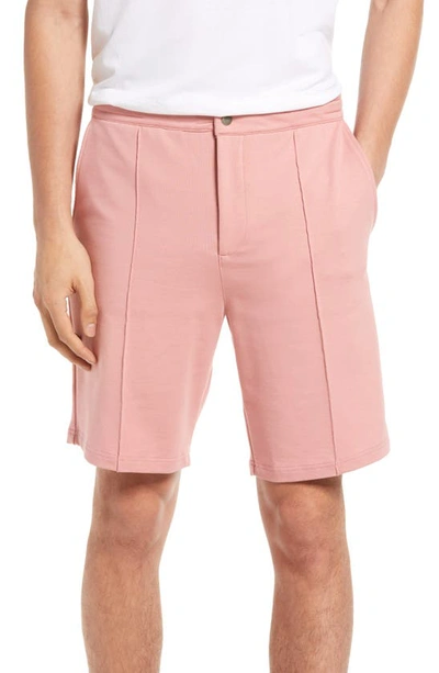 Stone Rose French Terry Shorts In Dusty Rose