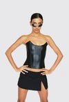Cor.e Leia Corset In Black Leather