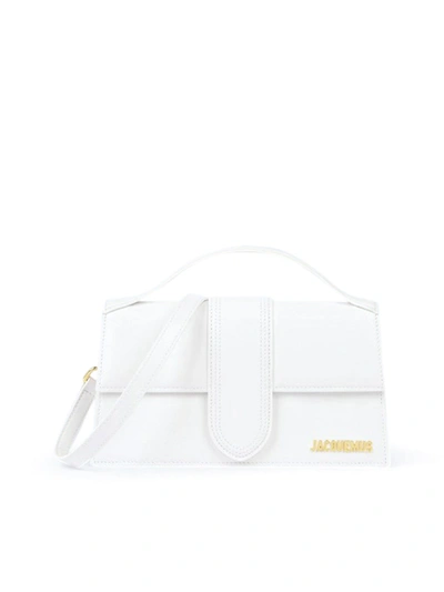Jacquemus Le Grand Bambino Leather Handbag In White