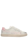Palm Angels Logo Printed Distressed Lace-up Sneakers In Pink