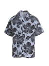 Msgm Shirt With All-over Print In Multicolor