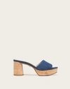 Veronica Beard Dali Block-heel Sandal In Blue