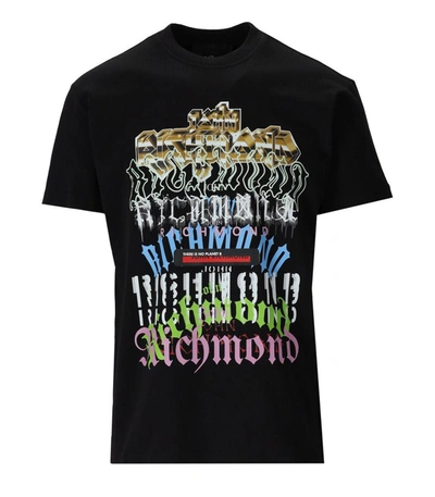 John Richmond Logo-print T-shirt In Black