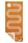 Slowtide Real Fun Hand Towel In Rust/copper