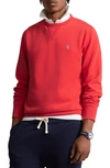 Polo Ralph Lauren Classic Fit Terry Crewneck Sweatshirt In Red Reef