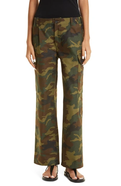 Nili Lotan Yannic Camo Cargo Pants In Green