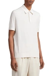 Zegna Premium Cotton Sweater Polo In White