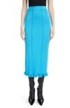 Acne Studios Pencil Skirt In Turquoise