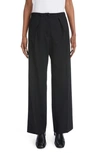 Acne Studios Pera Crepe Straight-leg Suit Trousers In Black