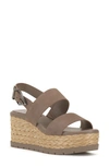 Vince Camuto Miapelle Platform Wedge Sandal In Truffle Taupe