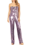 DRESS THE POPULATION ANDY SEQUIN STRAPLESS JUMPSUIT