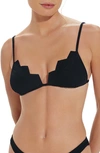 Vix Swimwear Firenze Imani Bikini Top In Black