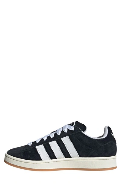 Adidas Originals Low-top Round Toe Sneaker With Flat Rubber Sole In White