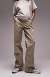 TOPSHOP RELAXED STRAIGHT LEG STRETCH TWILL CHINO PANTS